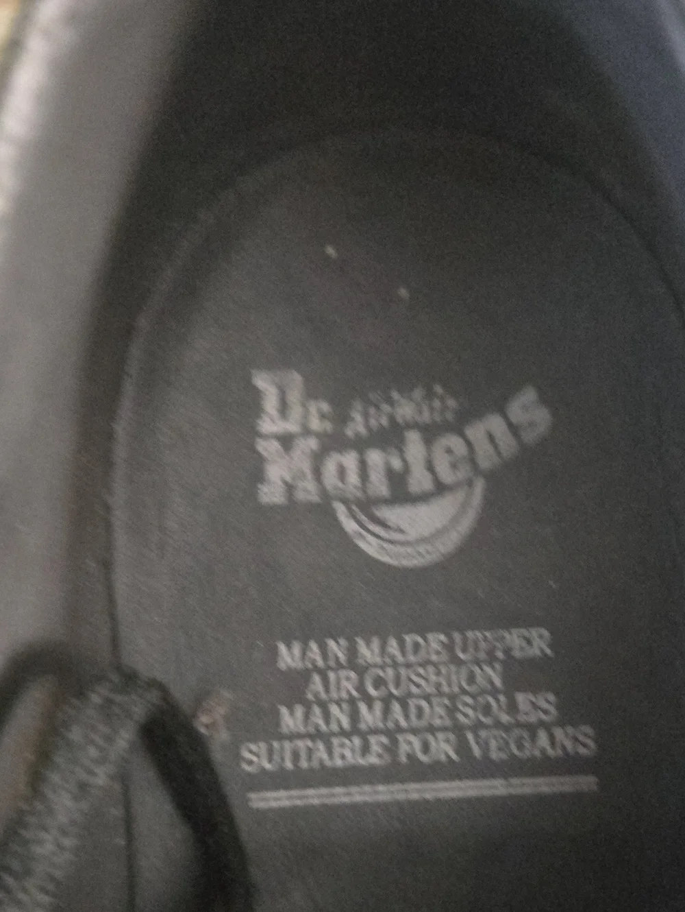 Black Vegan Doc Martens Sz 7